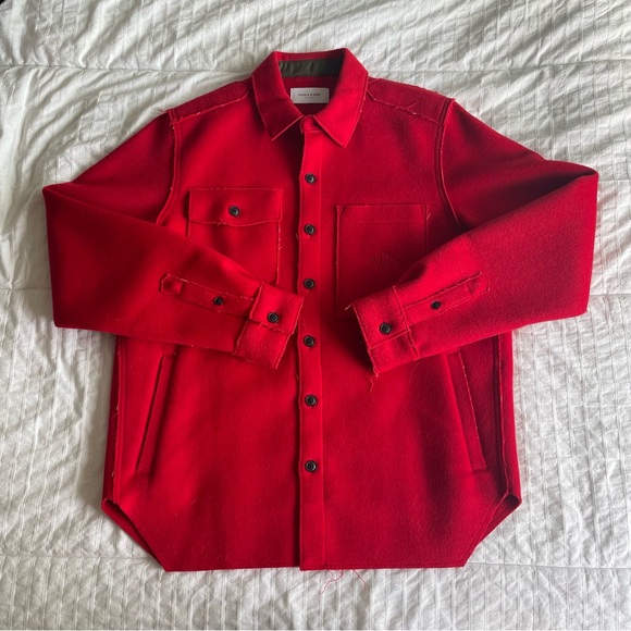 OVADIA & SONS | Ike Military Wool Overshirt - Picture 1 of 5